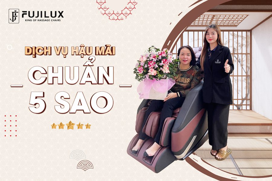 Tư vấn và hậu mãi uy tín khi mua ghế massage bán chạy JP3000 tại FujiLux