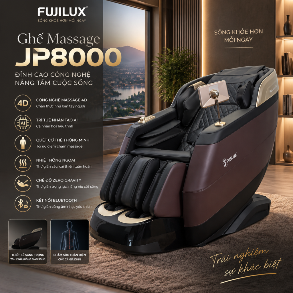 Ghế Massage FUJILUX JP8000 (2026)